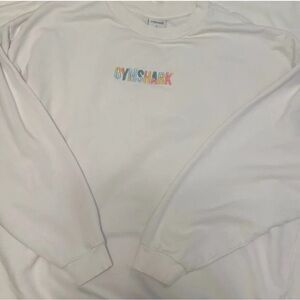 Gymshark Multicolor Logo White Sweatshirt
